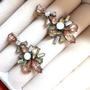 Nordstrom pink colored gem earrings